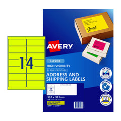 AVERY LaserLabel Yl L7163F Y14Up Pack of 25 Tristar Online