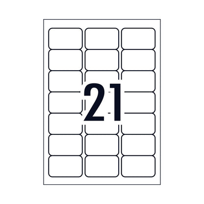 AVERY Laser Label QP L7160 21Up Pack of 100 Tristar Online