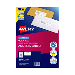 AVERY Laser Label L7651 65Up Pack of 25 Tristar Online