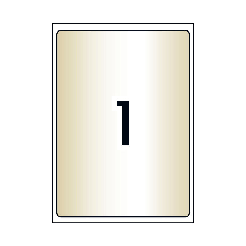 AVERY Laser Label Clear L7567 1Up Pack of 25 Tristar Online