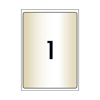 AVERY Laser Label Clear L7567 1Up Pack of 25 Tristar Online