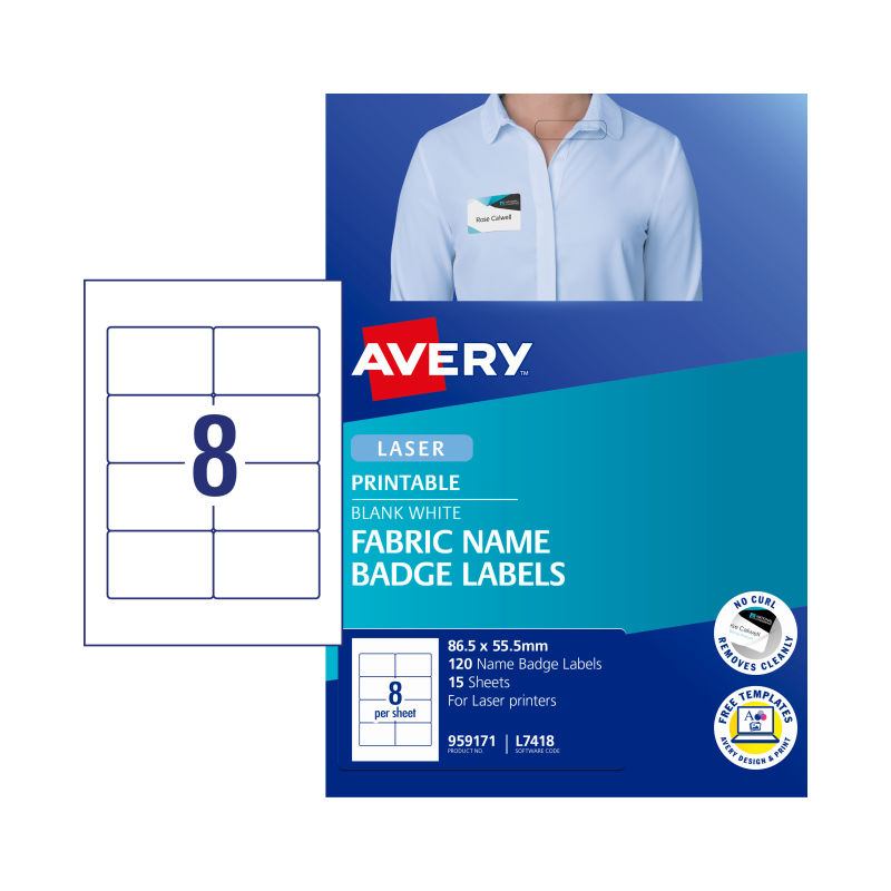 AVERY Laser Label L7418 8Up Pack of 15 Tristar Online