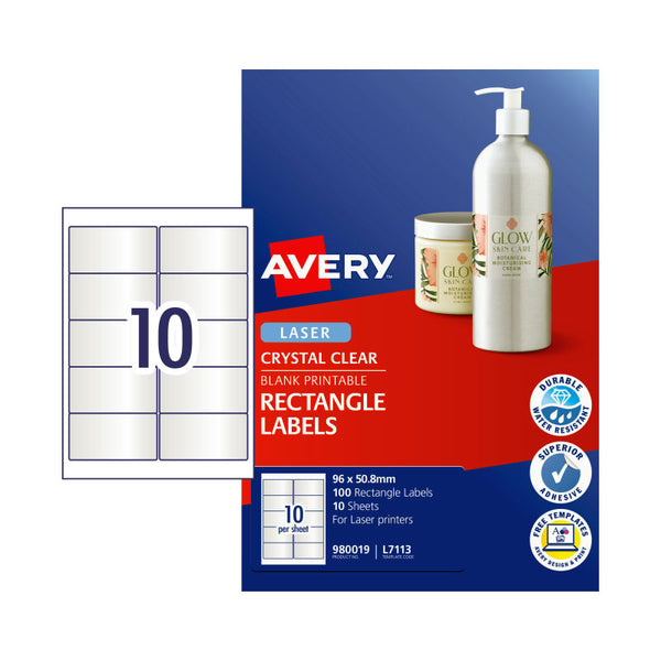 AVERY LaserLabel L7113 8mm 10Up Pack of 10 Tristar Online