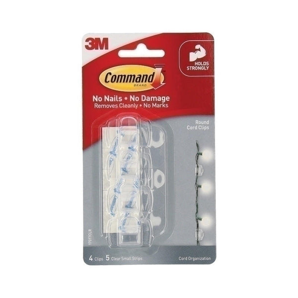 COMMAND Cord Clip 17017CLR Pk4 Bx6 Tristar Online