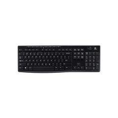 LOGITECH K270 2.4 GHz Wireless Full Size Keyboard 128-bit AES encryption 24-month battery life Spill resistant Durable UV-coated keys Tristar Online