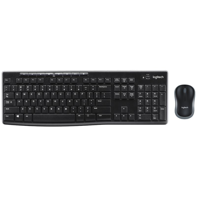 LOGITECH MK270R Wireless Keyboard and Mouse Combo 2.4GHz Wireless Compact Long Battery Life 8 Shortcut keys  KBLT-MK235 Tristar Online