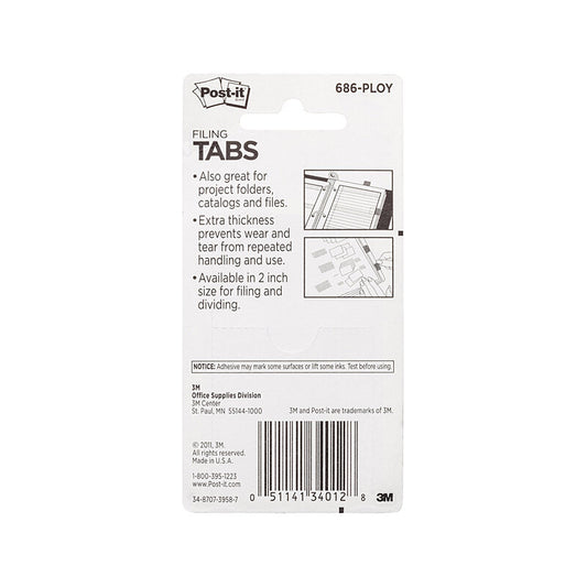 POST-IT Tab 686-PLOY 50x38 Pack of 4 Bx6 Tristar Online