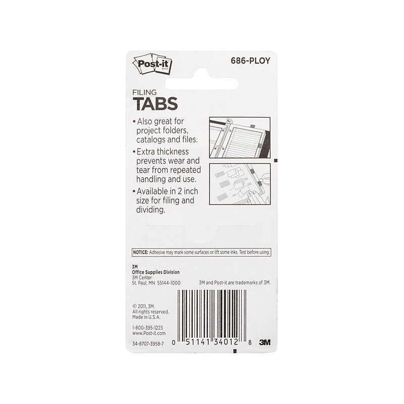 POST-IT Tab 686-PLOY 50x38 Pack of 4 Bx6 Tristar Online