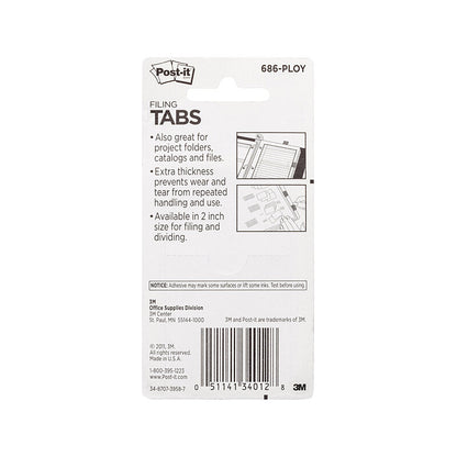 POST-IT Tab 686-PLOY 50x38 Pack of 4 Bx6 Tristar Online