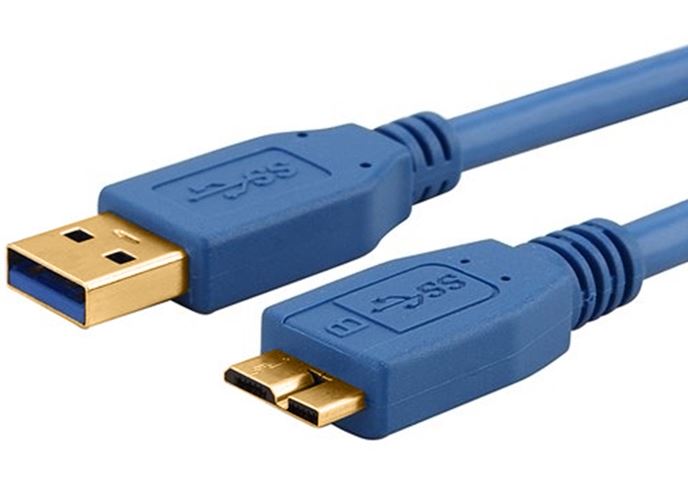 ASTROTEK USB 3.0 Cable 2m - Type A Male to Micro B Blue Colour Tristar Online