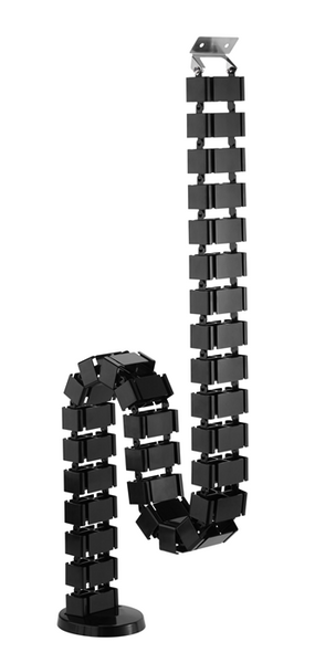 BRATECK Quad Entry Vertebrae Cable Management Spine Material.Steel,ABS Dimensions 1300x67x35mm -- Black Tristar Online