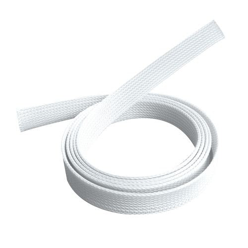 BRATECK Braided Cable Sock 20mm/0.79' Width Material Polyester Dimensions1000x20mm -- White Tristar Online