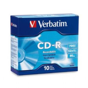 VERBATIM CD-R 700MB 10Pk Slim Case 52x Tristar Online
