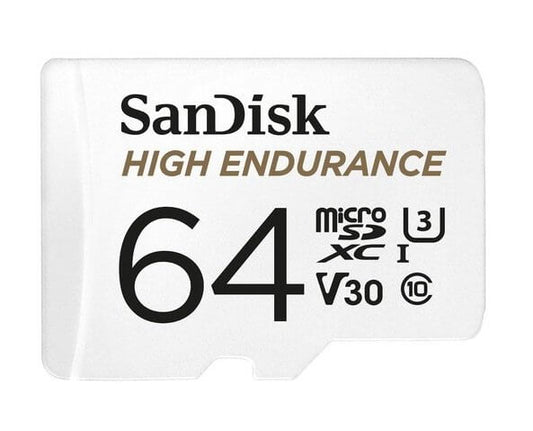 SANDISK 64GB High Endurance micro SDXC V30 u3 C10 UHS-1 100MB/s R 40MB/s W SD Adaptor Android Smartphone Action Camera Drones Tristar Online