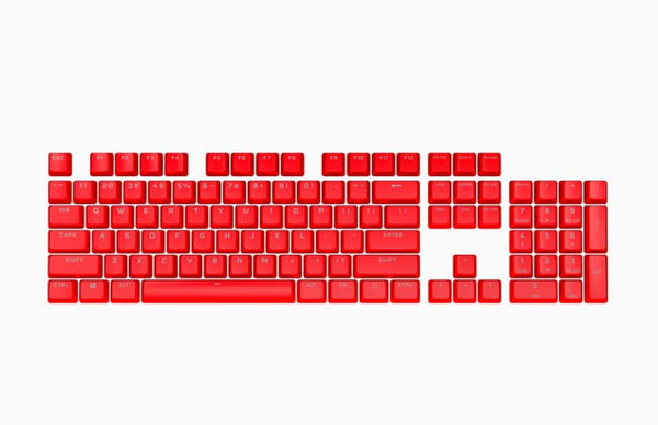 CORSAIR PBT Double-shot Pro Keycaps - Origin Red - Keyboard Tristar Online