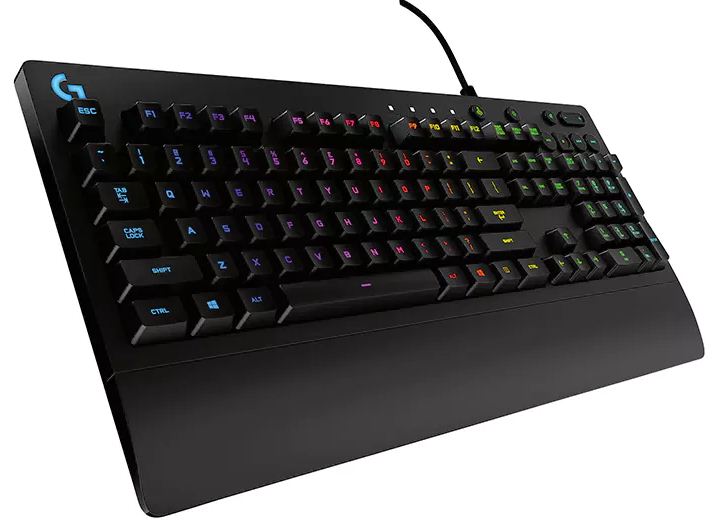 LOGITECH G213 Prodigy RGB Gaming Keyboard, 16.8 Million Lighting Colors Mech-Dome Backlit Keys Dedicated Media Controls Spill-Resistant Durable LS Tristar Online