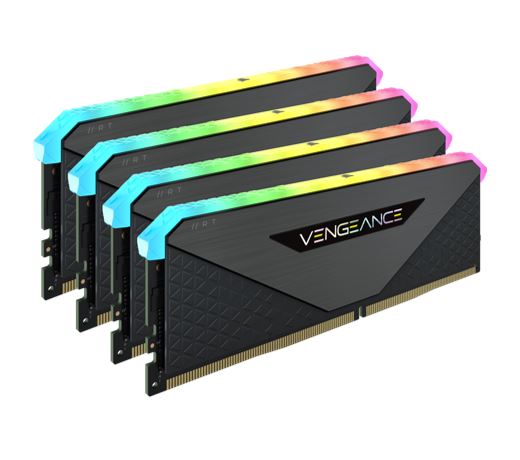 CORSAIR Vengeance RGB RT 128GB 4x32GB DDR4 3600MHz C18 18-22-22-42 Black Heatspreader Desktop Gaming Memory for AMD Threadripper Tristar Online