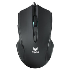 RAPOO V20S LED Optical Gaming Mouse Black - Up to 3000dpi 16m Colour 5 Programmable Buttons Tristar Online