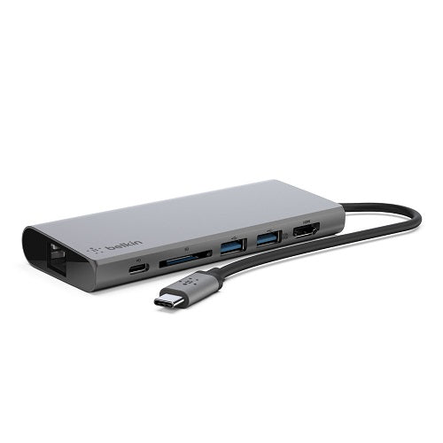 BELKIN USB-C Multimedia Hub - Grey Tristar Online