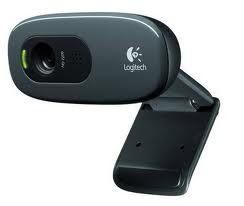 LOGITECH C270 3MP HD Webcam 720p/30fps, Widescreen Video Calling, Light Correc, Noise-Reduced Mic for Skype, Teams, Hangouts, PC/Laptop/Macbook/Tablet Tristar Online