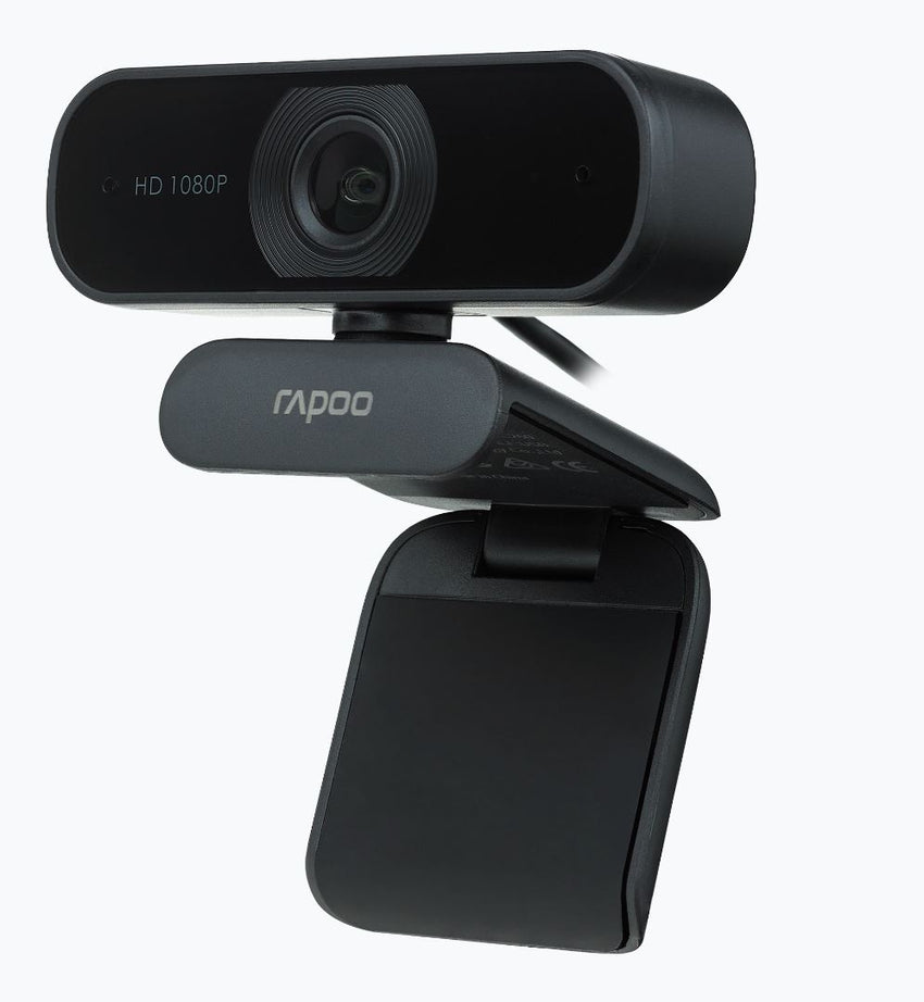 RAPOO C260 Webcam FHD 1080P/HD720P, USB 2.0 Compatible Win7/8/10, Mac OS X 10.6 or above, Chrome OS and Android V5.0 or above - Ideal for TEAMS, Zoom Tristar Online