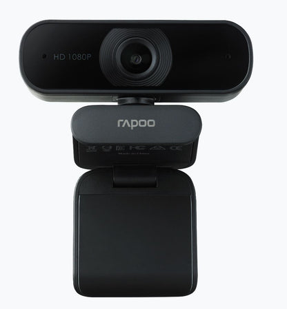 RAPOO C260 Webcam FHD 1080P/HD720P, USB 2.0 Compatible Win7/8/10, Mac OS X 10.6 or above, Chrome OS and Android V5.0 or above - Ideal for TEAMS, Zoom Tristar Online