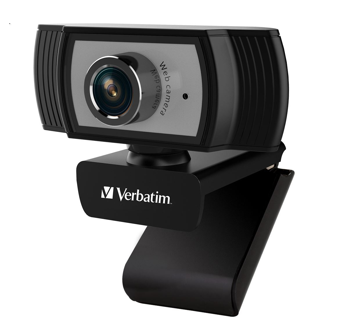 VERBATIM 1080p Full HD Webcam - Black/Silver FHD 1920x1080, 2.0 Mega Pixels, Compatible with Windows XP,7 8, 10, Android V5, MacOS 10.6 or Above Tristar Online