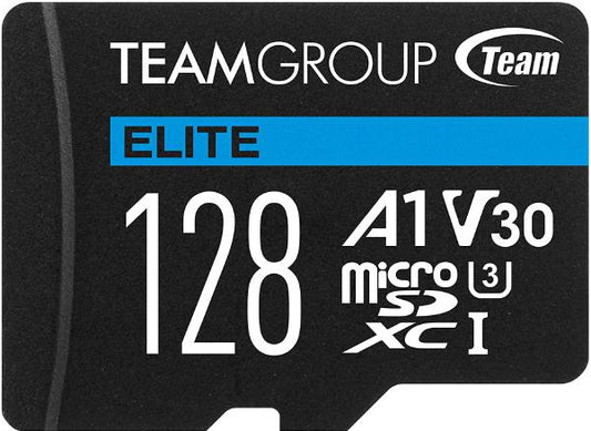 TEAM ELITE uSDXC 128GB UHS-I U3 V30 A1 R/W up to 100/50MB/s Micro SD Card Tristar Online