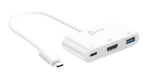 J5create JCA379 USB-C TYPE-C to HDMI &amp USB 3.0 WITH POWER DELIVERY Adaptor Hub Tristar Online