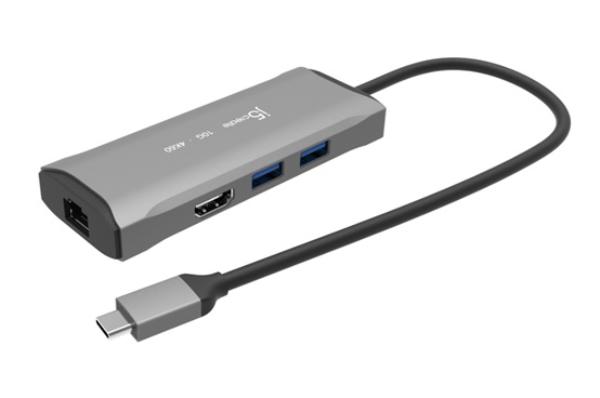 J5create 4K60 Elite USB-C 3.2 10Gbps Travel Dock Compatible with USB4 devices USB-C to HDMI, USB-C, USB-Ax2, RJ-45 Tristar Online