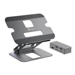 J5create JTS327 Multi-Angle single 4K HDMI Docking Laptop Stand with USB-C Pass Through (USB-C Dock w/ 4K HDMI, 2 x USB-A, USB-C Host, USB-C 100W PD) Tristar Online