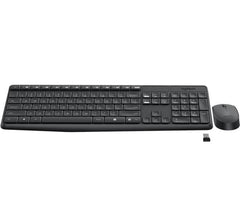 Logitech Wireless Keyboard &amp Mouse Combo, MK235, Black, USB Receiver, Full Size. Tristar Online