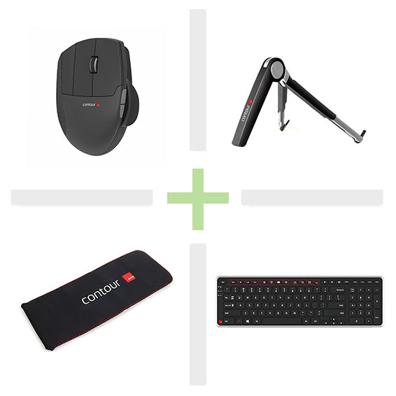 CONTOUR Travel Kit Lite Left Wireless Keyboard & Mouse Bundle Tristar Online