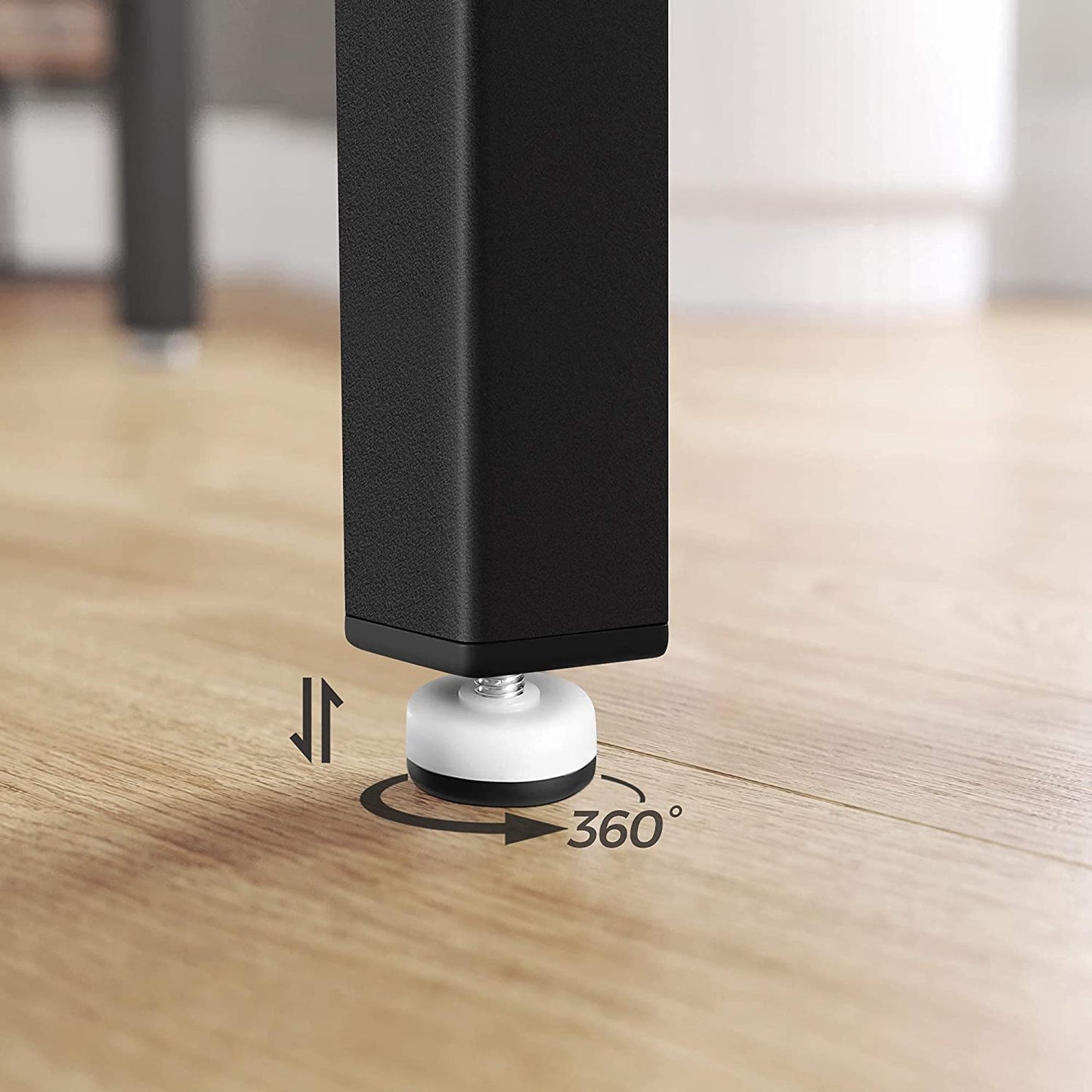 Bar Table with Solid Metal Frame and Wood Look, 120 x 60 x 90 cm Tristar Online