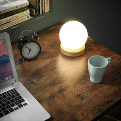 L-Shaped Computer Desk, Rustic Brown and Black Tristar Online