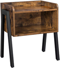 Vintage Nightstand Stackable End Table Wood Look Accent Furniture Metal Frame Tristar Online