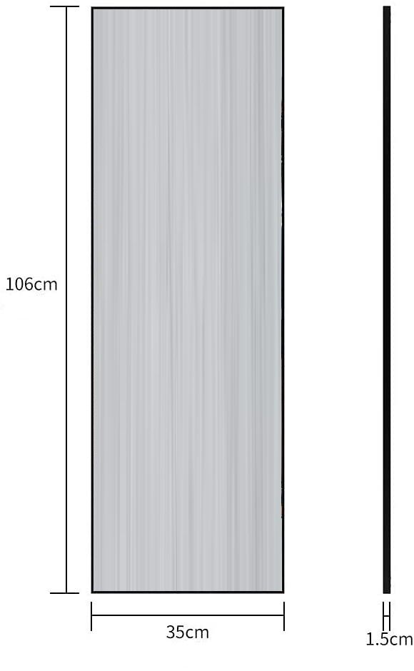 Full-Length Mirror Long Standing for Bedroom and Bathroom (106 x 35 cm, Black) Tristar Online