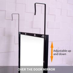 Full-Length Mirror Long Standing for Bedroom and Bathroom (106 x 35 cm, Black) Tristar Online