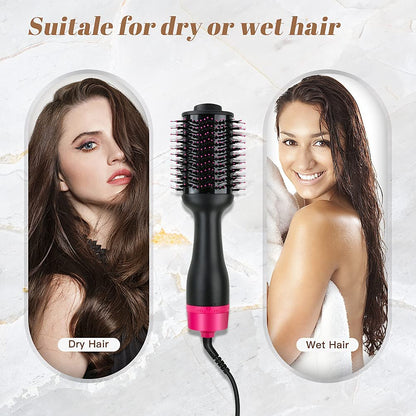 Hot Air One-Step Hair Dryer Negative Ion Anti-Frizz Blowout for Drying,Straightening, Curling and Volumizer (AU Plug) Tristar Online