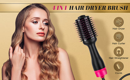 Hot Air One-Step Hair Dryer Negative Ion Anti-Frizz Blowout for Drying,Straightening, Curling and Volumizer (AU Plug) Tristar Online