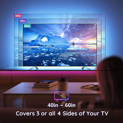3M LED Strip Lights Rope Light for TV, Gaming and Computer (Lights Strip App with Remote Control) Tristar Online