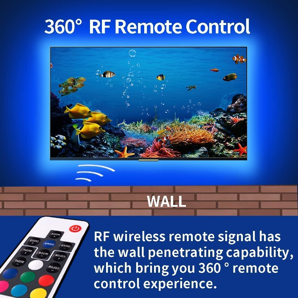 3M LED Strip Lights Rope Light for TV, Gaming and Computer (Lights Strip App with Remote Control) Tristar Online