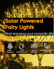 200 Waterproof LED Solar Fairy Light Outdoor with 8 Lighting Modes for Home,Garden and Decoration Tristar Online