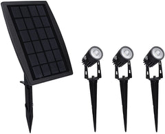 3 x LED Spotlights Powered Solar Garden Lights Outdoor Waterproof (Warm White) Tristar Online