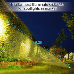 3 x LED Spotlights Powered Solar Garden Lights Outdoor Waterproof (Warm White) Tristar Online