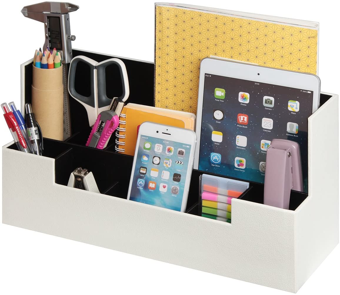 Desk Supplies Office Organizer Caddy (White) Tristar Online