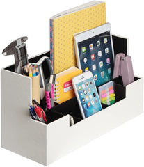 Desk Supplies Office Organizer Caddy (White) Tristar Online