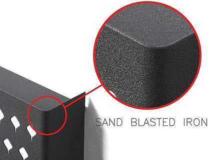 Wall Mount Earring Jewelry Hanger Organizer Holder with 109 Holes and 19 Hooks (Black) Tristar Online