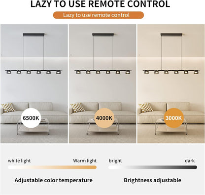 Modern LED Chandelier, 6 Lights, 48W Tristar Online
