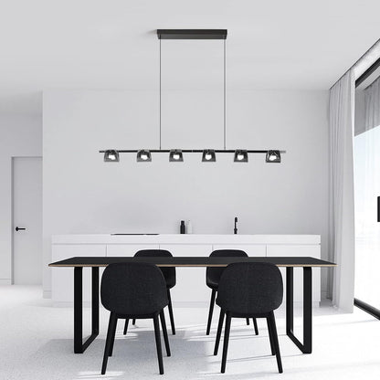 Modern LED Chandelier, 6 Lights, 48W Tristar Online